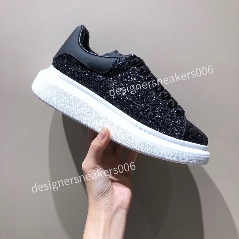

Classic Designers Oversized Sneaker Low Top White Leather Shoes Casual Running Athletic Shoes Platform Glitter Gold Black Tail Lace Up Sneakers, 15