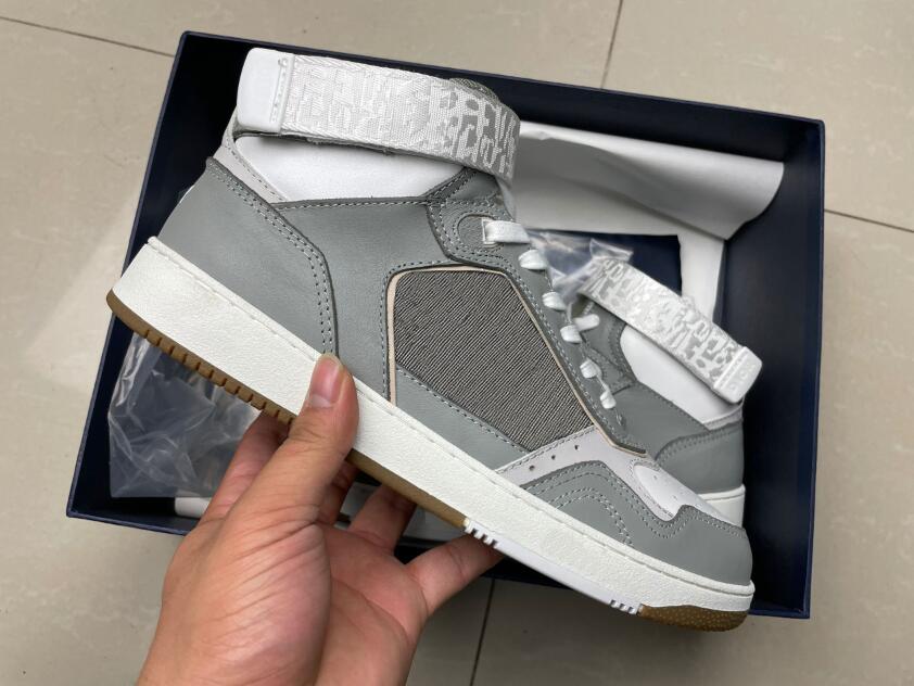 

Designer B27 sneakers Printed Genuine Leather Sneakers leisure low top high top Casual Shoes fashion leather sneakers size 35-45, Color 1