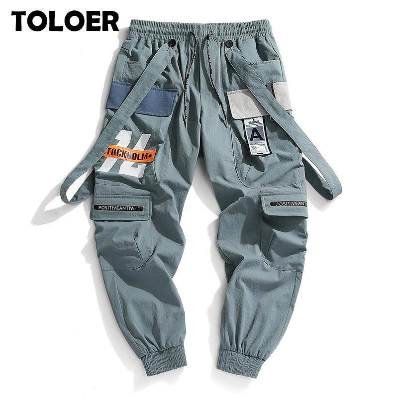 

2021 New Hot Joggers Pants Men Leisure Sports Trousers Male Hip Hop Streetwear Beam Foot Cargo Pants Fashion Printing Mens, Twc-5095black