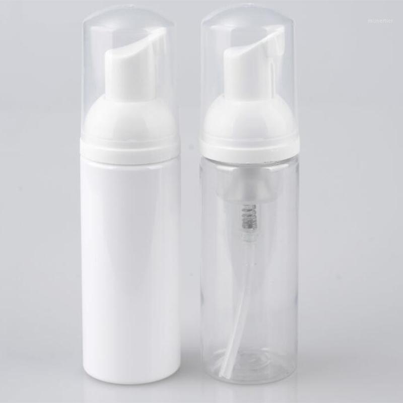 

Free Shipping 24pcs/lot 50ml Mini Plastic Foaming Liquid Soap Dispenser White Pump Bottles Small Travel empty foam pump bottle1