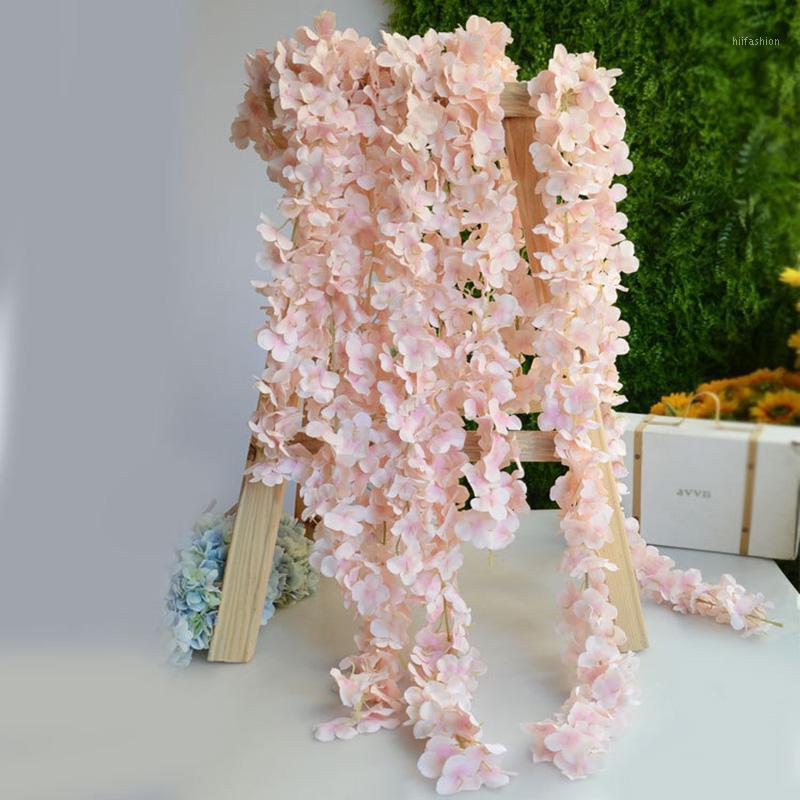 

90 Cm Hydrangea Vine Wedding Garlands Flowers For Scrapbooking Home Bathroom Decoration Accessories Artificial Flowers Wholesale1, 1pcs random