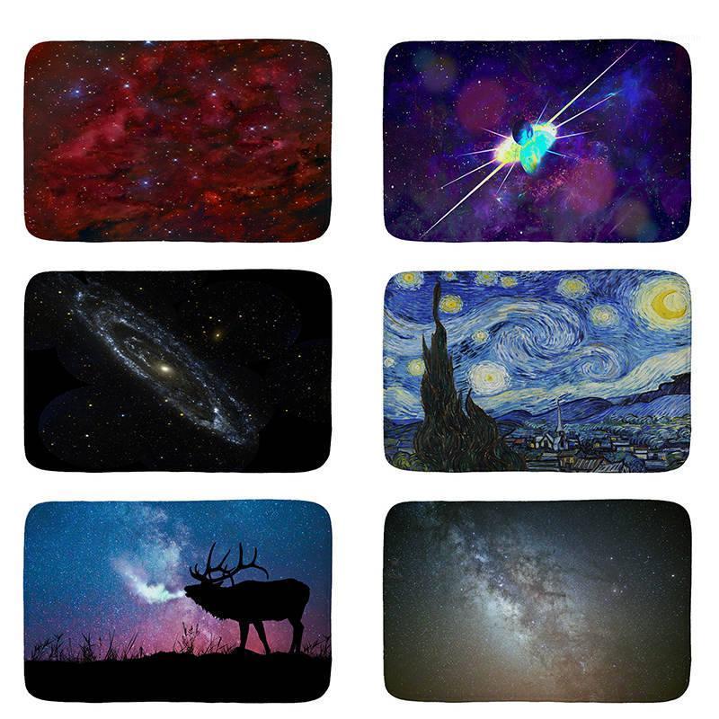

Living Room Cushion Children's Room Floor Carpet Indoor Kitchen Area Rug Bathroom Mat Stars Sky Geometric Constellation mat461, Mat46-18