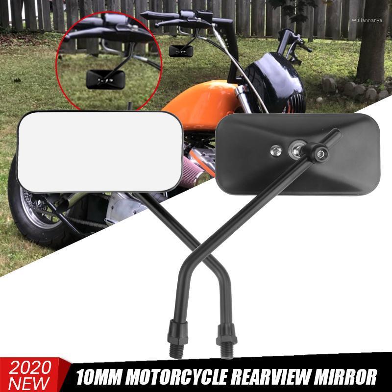 

Motorcycle Mirrors Universal Rearview Side Mirror 10mm Square Black Chrome Motorbike Scooters Rear Accessories