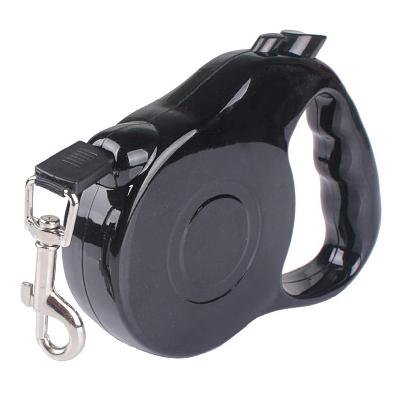 

NEW Black  Pet Retractable Traction Rope Walking Lead Leash for Dog Puppy