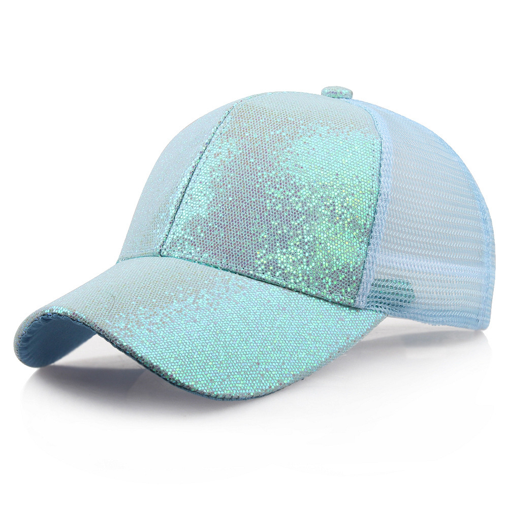 

Ponytail Baseball Cap Women Snapback Summer Mesh Hats Casual Sport Sequin Caps Drop Hat Cap, Customize