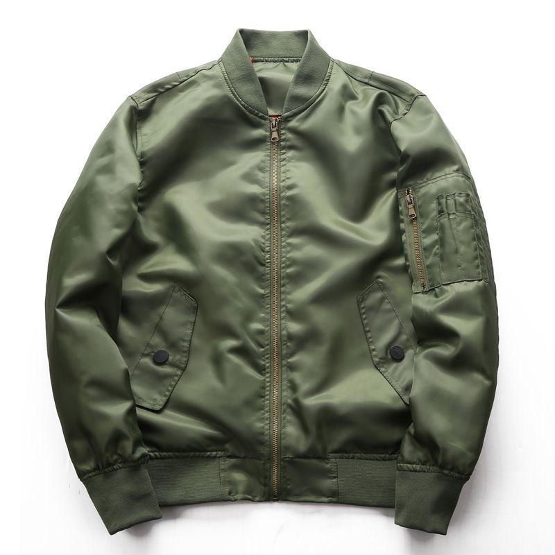 

Men's Jackets Male Autumn Baseball Big Size 7XL College Bomber Army Green Windcheater Jacket Casual Thin Pilot Outerwear Coat 090105, 11