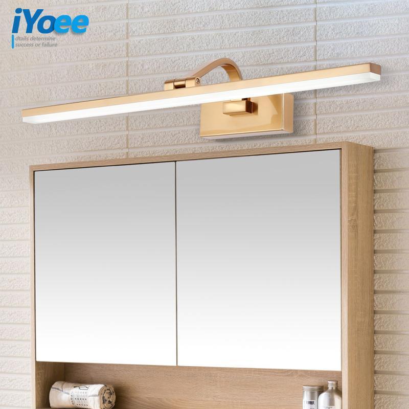 

Bathroom Gold Waterproof LED Wall lamps Cabinet vanity Mirror lights toilet vanity wall sconces CE makeup lighting fixtures1