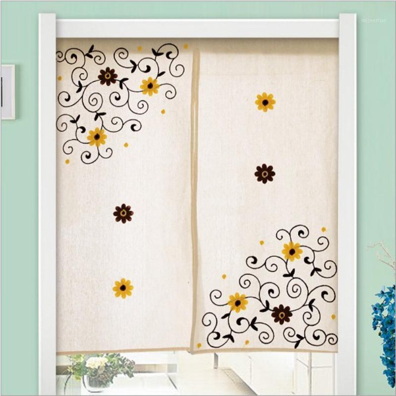 

Cartoon pattern curtains. Embroidered short curtains. Cabinet door curtain.1, Deer