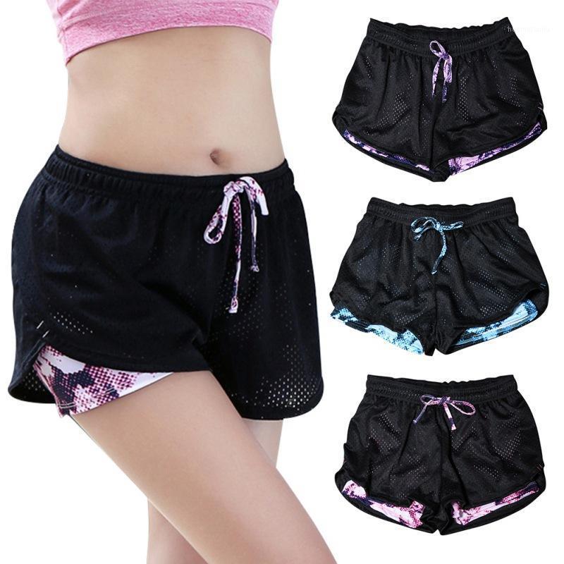 

Women Sport Fitness Yoga Shorts 2 In 1 Women Athletic Shorts Cool Ladies Sport Running Short Fitness Run Gym Jogging1, Black