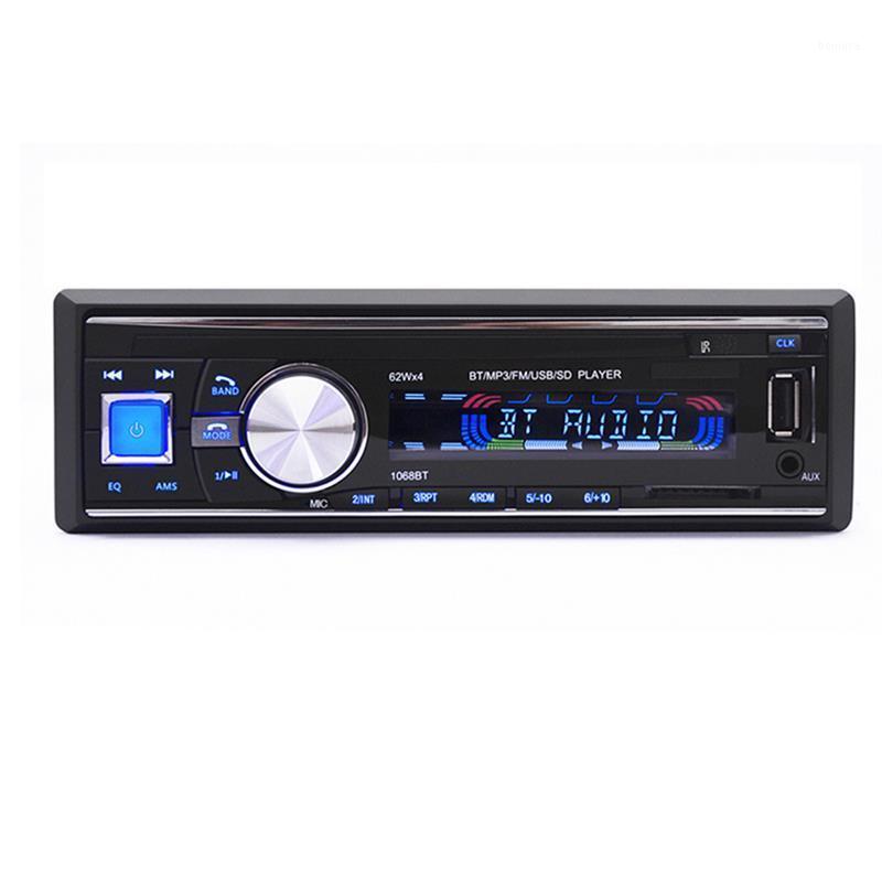 

Bluetooth Stereo Car Radio Player Car MP3 60Wx4 FM Receiver with IR Remote Controller Support USB SD AUX Input1
