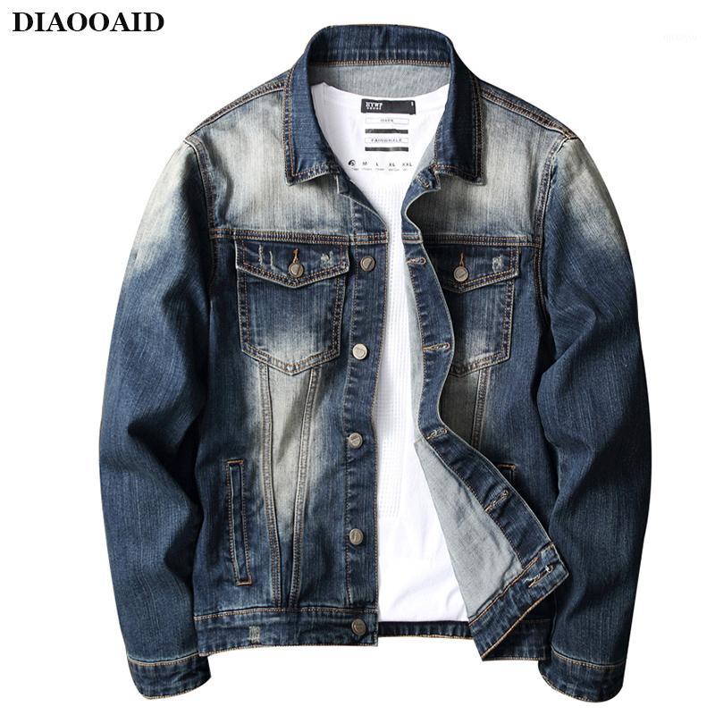 

Men's Jackets DIAOOAID 2021 Men Fashion Denim Jacket Casual Hip Hop Retro Streetwear Male Quality Cotton Personality Coat1, K303 ty