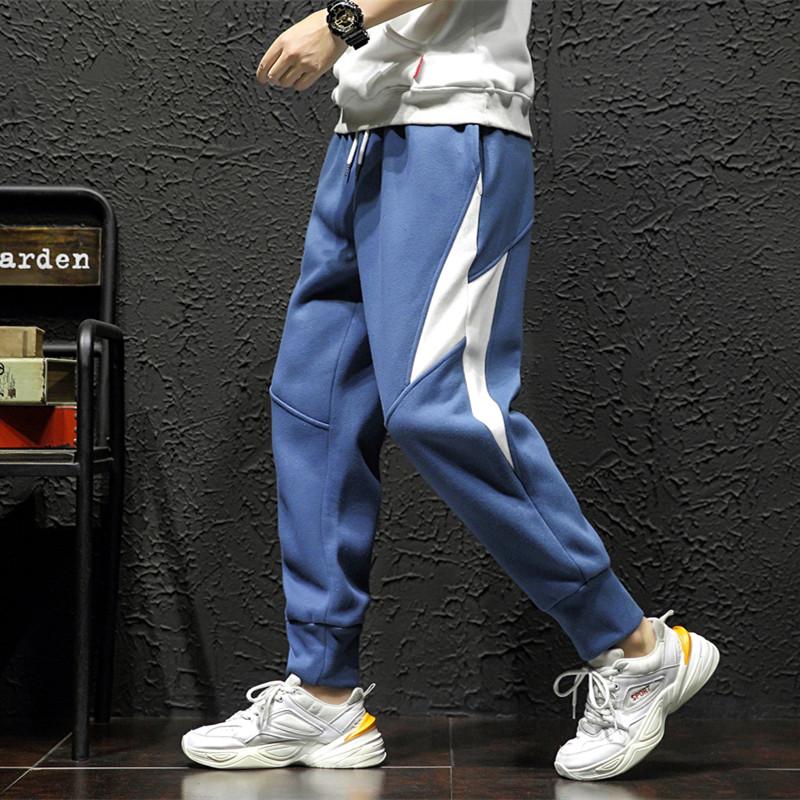 

JUSTAR Men's winter Plush plus size fashion casual pants, Black