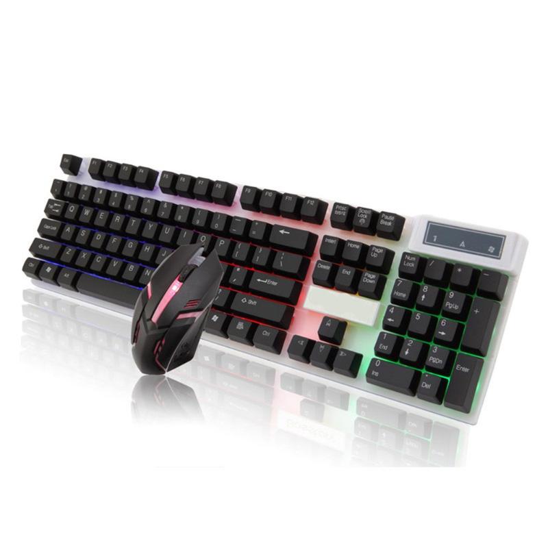 

Keyboard Mouse Set Adapter for PS4 PS3 Xbox One For Xbox 360 Gaming Rainbow LED Typewriter Inspired Mechanical Keyboard