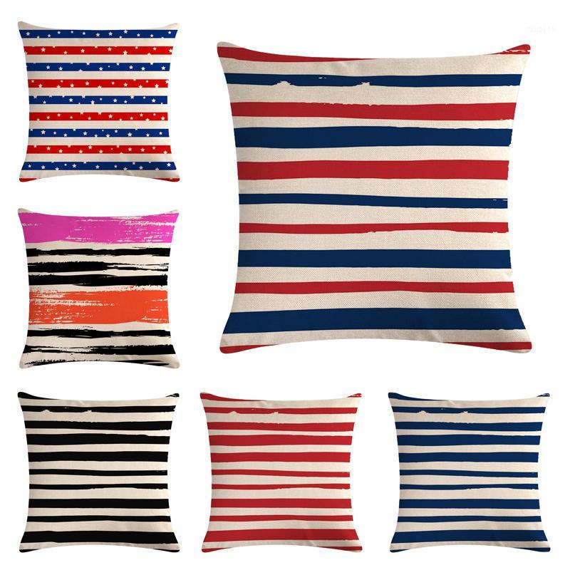 

Color stripHomerDecor Cushion Cover Throw Pillowcase Pillow Covers 45 * 45cm Sofa Seat Cushion Decorative1