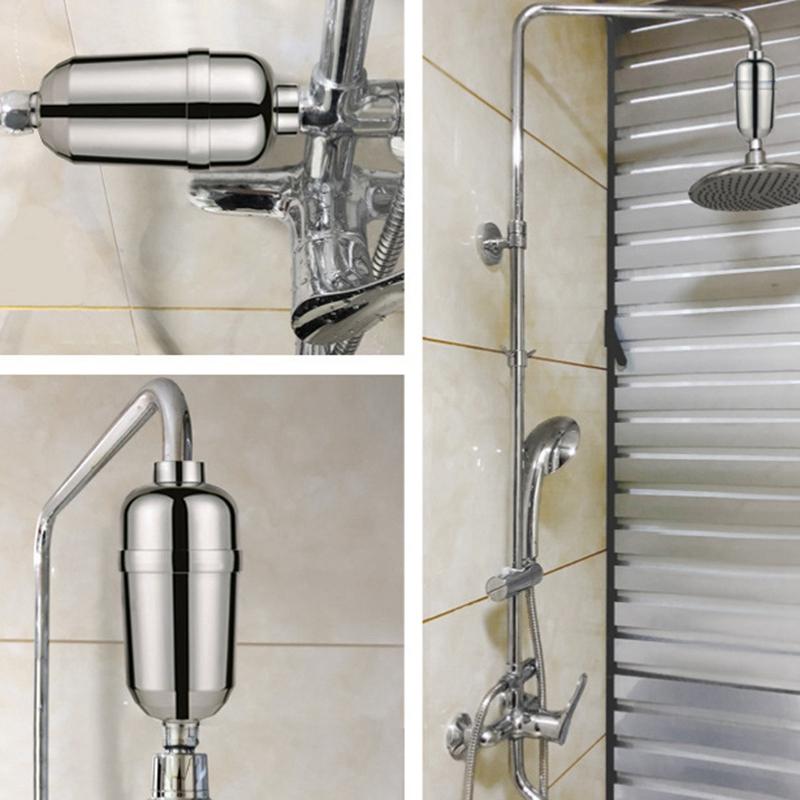 

New Bathroom Shower Filter Bathing Water Filter Purifier Water Treatment Health Softener Chlorine Removal Purifier