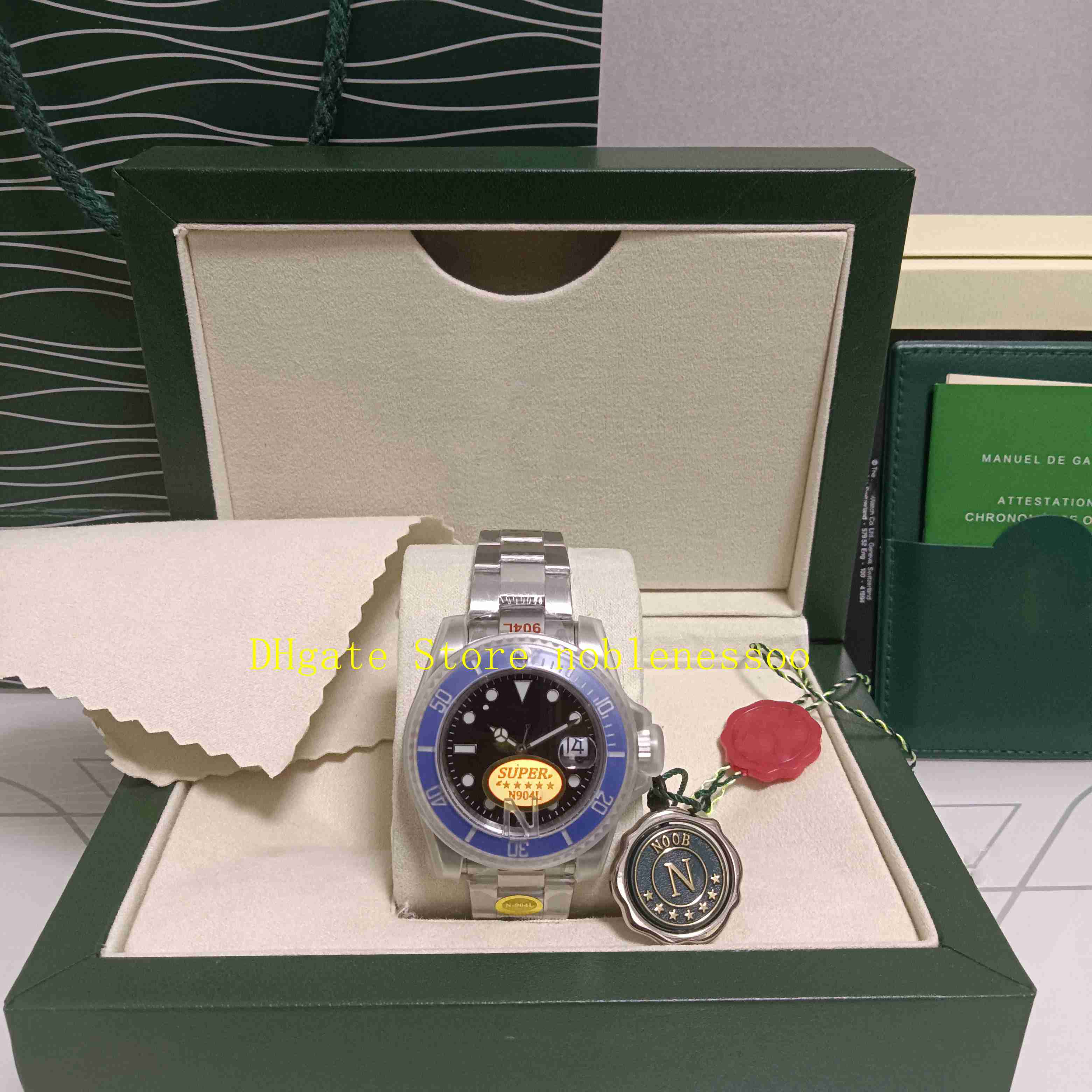 

7 Color With Original Box N Factory 126619lb Watches Men's 41mm Ceramic Blue Dial 126619 126610ln 126613 126618 Sapphire 904L Steel NoobF Eta Cal.2813 Automatic Watch, 01