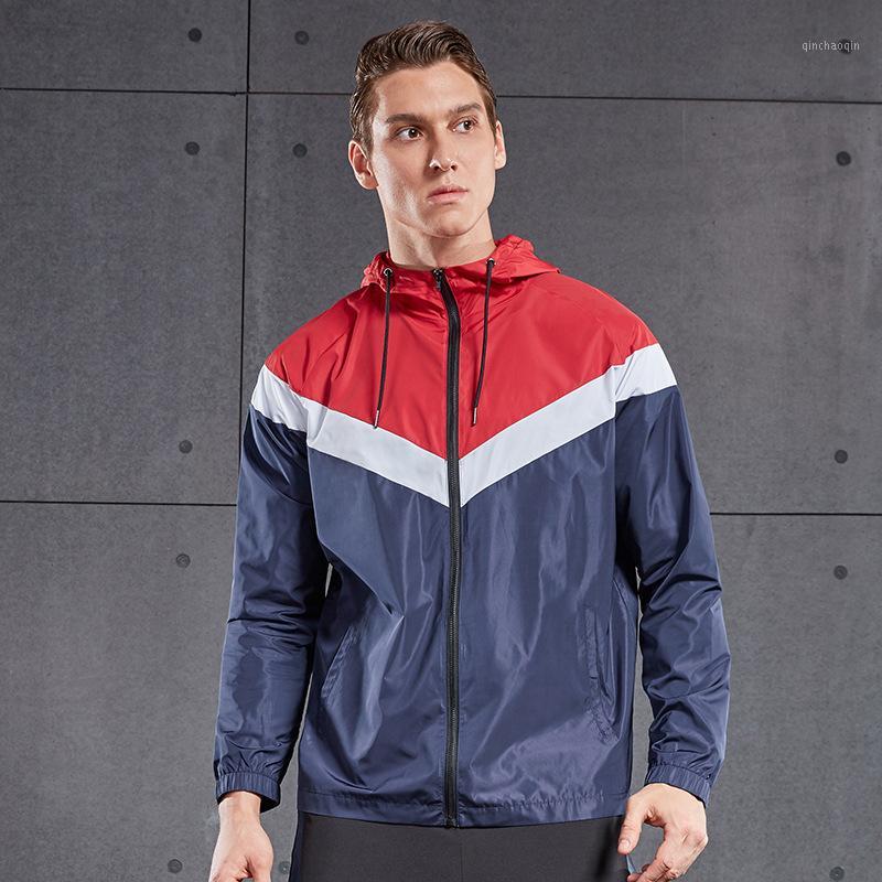 

Running Jacket Men Sports Coat Fitness Vansydical Long Sleeve Hooded Zipper Hiking Sweatshirts Male Gym HoodiesTraining Jackets1, Black