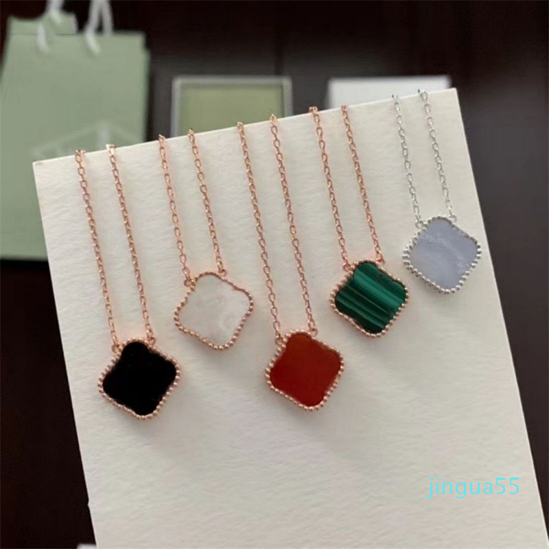 

Classic Designer Necklace Fashion Elegant Four Clover Necklaces Gift for Woman Jewelry shell pendants Highly Quality