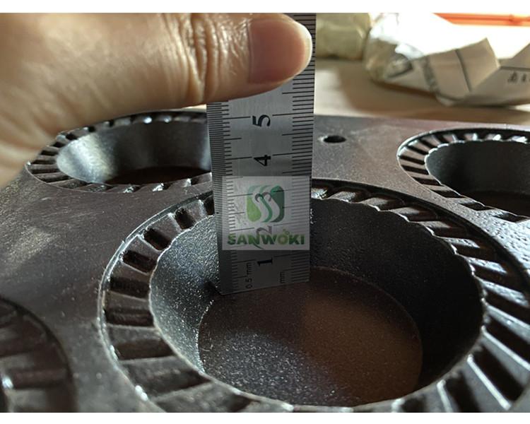 

Commercial 5pcs Bubo pie waffle machine round shape waffle making machine cheese heart baking filling cake iron