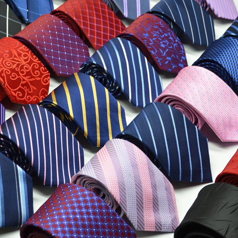 

100%Silk Men's Ties Stripe Flower Floral 7cm Jacquard Necktie Accessories Daily Wear Cravat Wedding Party Gift for Man