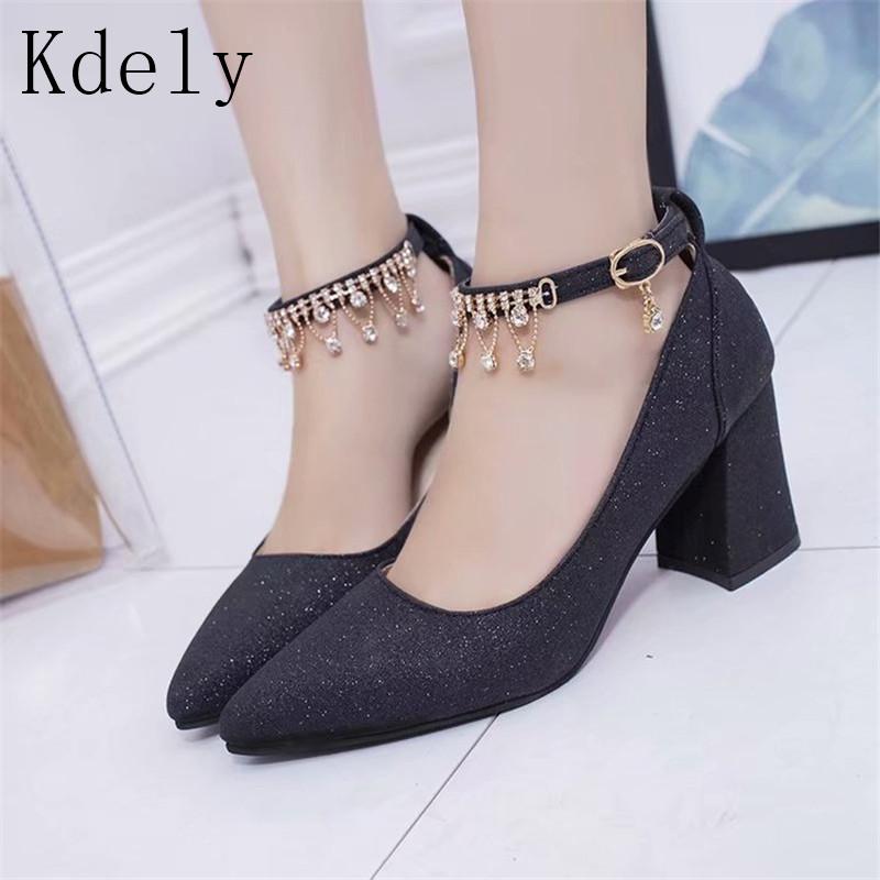 

2021 Sexy Classic High Heels Women's Sandals Summer Shoes Ladies Strappy Pumps Platform Heels Woman Ankle Strap Shoes, Black