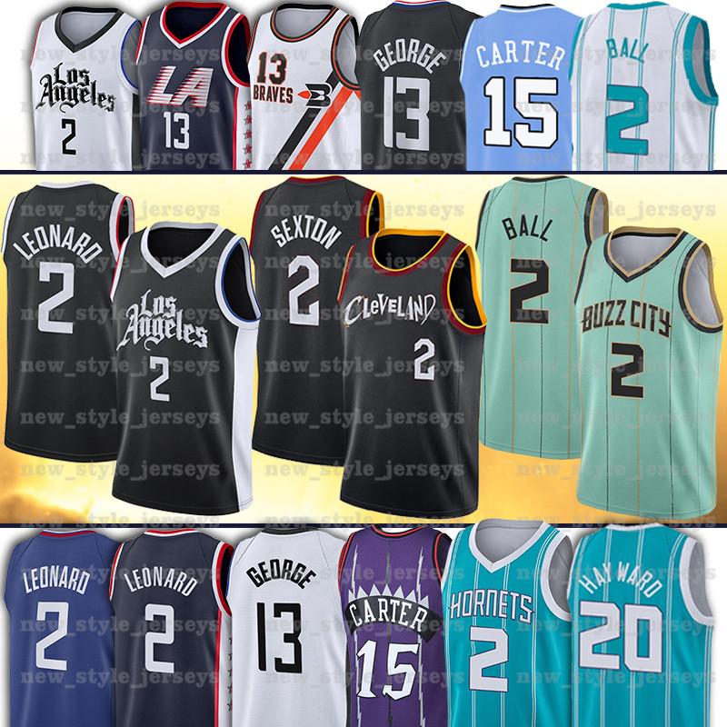 

Sexton 2 LaMelo Hayward Ball 20 Gordon Jersey 2 Collin 2 Kawhi 13 Paul Leonard George Basketball Jerseys, Men