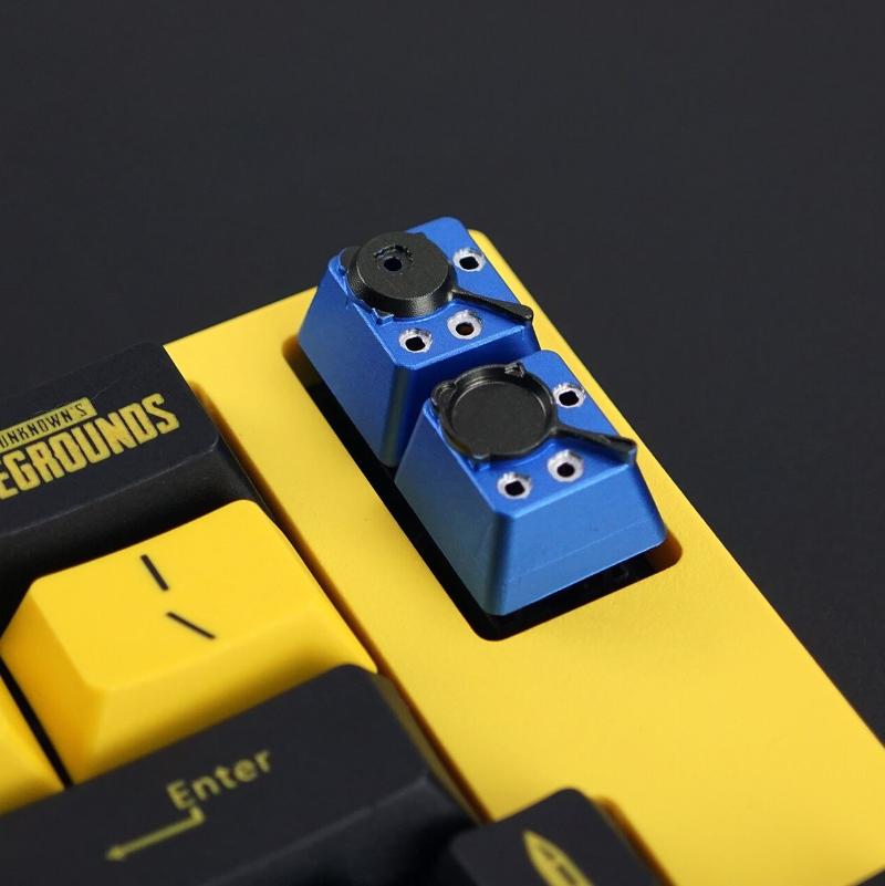 

Playerunknown's Battlegrounds Game Metal Keycaps For Mechanical Keyboard Aluminum Backlit Key Caps Frying Pan Backlight Keycaps