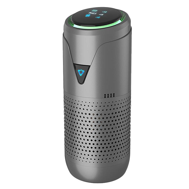 

Car Air Purifier with HEPA Filter Fresh Air Cleaner for Car Home Office Gray for Cell Phone Charge