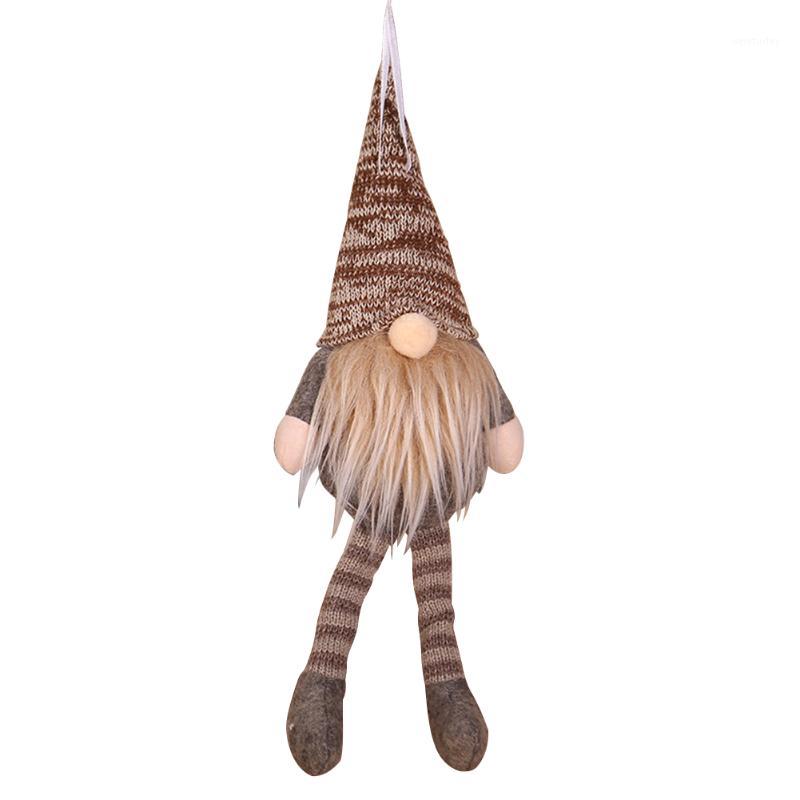 

Drop Christmas Ornament Decorations Cute Holiday Knitted Gifts Long Leg Doll Mini Hanging Tree Drop Party Wall Pendant DIY1