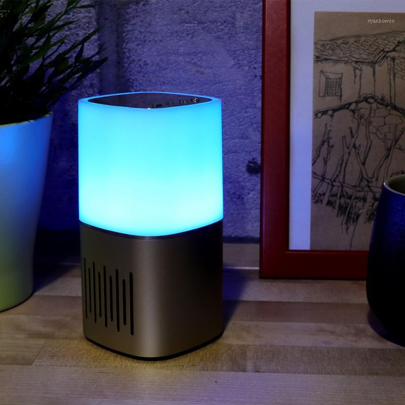 

Convenient Night Light Bluetooth Speaker Touch Control Dimmable Bedside Lamp FM Radio1