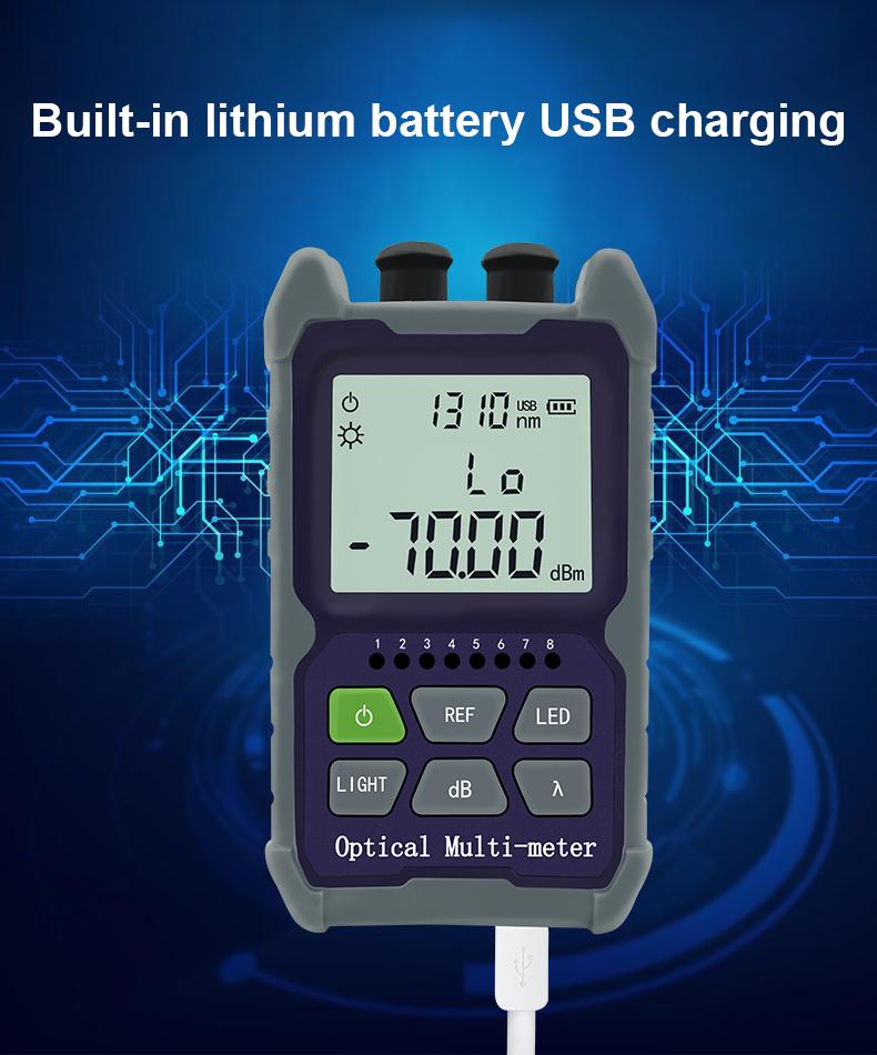 

Mini 4 in 1 Multifunction Optical Power Meter Visual Fault Locator Network Cable Test optical fiber tester 5km 15km 30 KMVFL