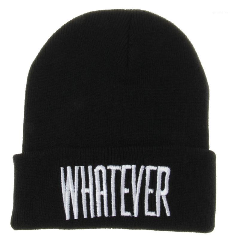 

Women Spring Knitting WHATEVER Warm Beanie Hat And Unisex Hiphop Cap Chapeau Femme Gorras Para Hombre Winter Cap #BL51
