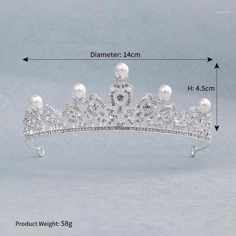 

New Design Retro Princess Diadem Shining Crystal Pearls Tiaras Crowns de Noiva Bride Bridal Wedding Hair Jewelry Accessories1