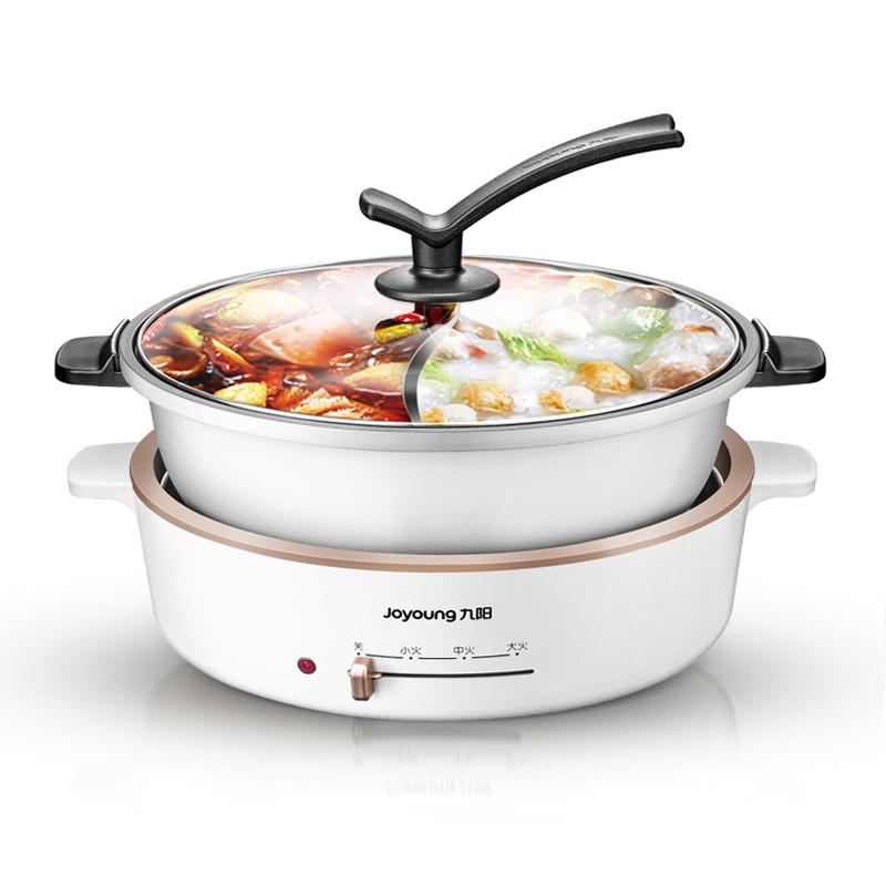 

220V 5L Electric 2 Flavor Hot Pot Non-stick Multi Cooker Household Electric Cooking Pot Split Type Hotpot Cooker