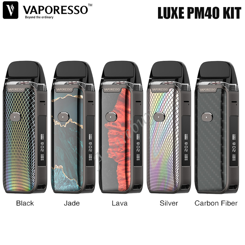 

Vaporesso LUXE PM40 Pod Kit with 1800mAh Battery 40W Max Output & 4ml LUXE PM40 Cartridge GTX Coil E-cigarette Vape Pod Kit Authentic, Multi=message us color