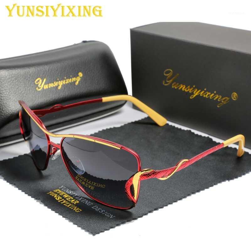 

YSYX Women's Polarized Sunglasses Big Frame Mirror Fashion Sun Glasses Sun Protective Women's New Butterfly Female Glasses E-9141