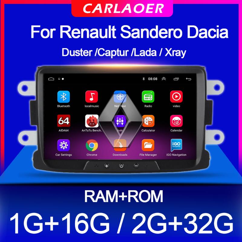 

2 Din Android Car Radio For Dacia Sandero Duster Captur Lada Xray 2 Logan Navigation GPS Wifi Auto Multimedia Player car dvd