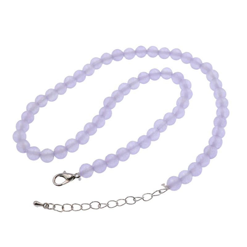 

Romantic Natural Stone Crystal Beads Necklace Choker Short Chain Fashion Clavicle Neckalces for Women Gift Collar Jewelry 15"B31