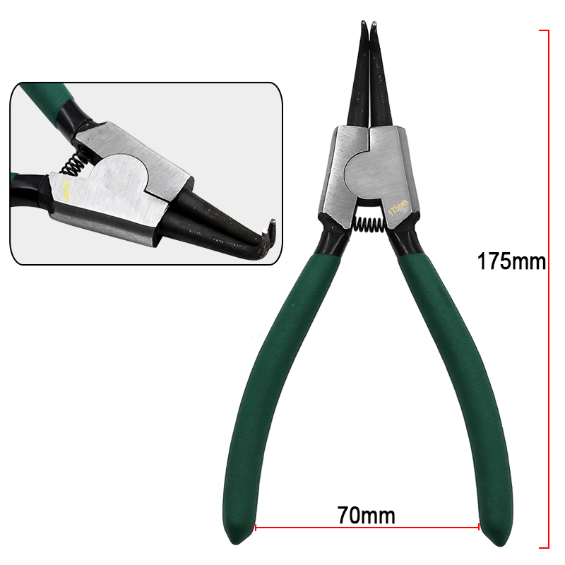 

7 Inch Internal External Curved Straight Tip Circlip Snap Ring Plier Bike