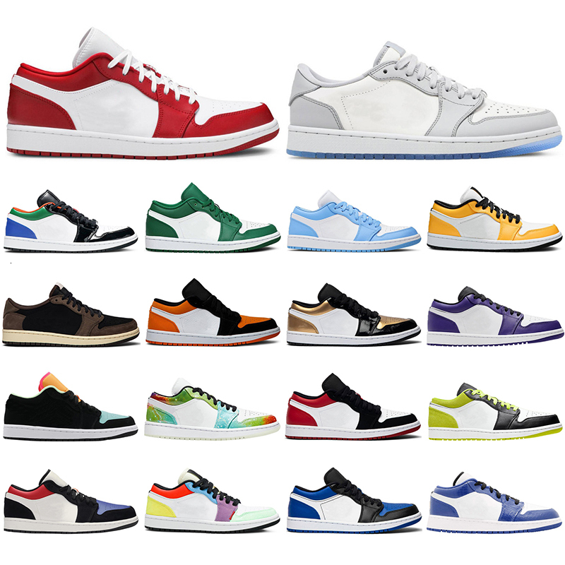 

2021 Jumpman Low 1 1s basketball shoes for men women Pine Green UNC Court Purple Hyper Royal Gym Red Mens Trainers Sport Sneakers, #28 royal yellow