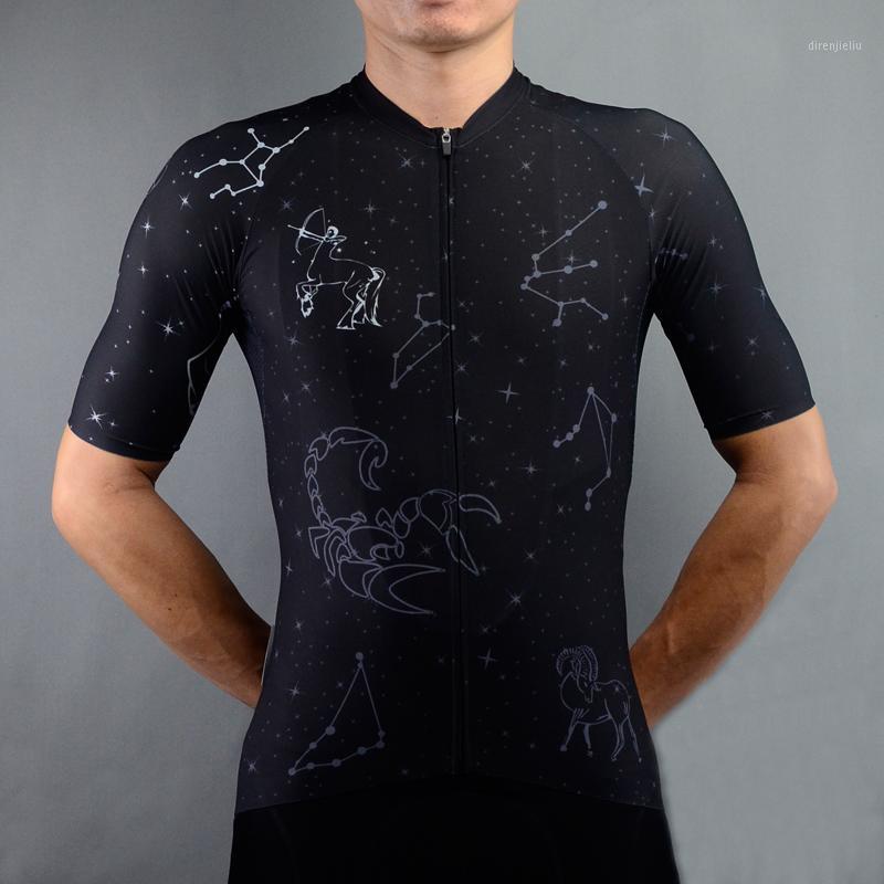 

SWIFTOFO Classic Constellation Cycling Clothing Short Sleeves Tops MTB Downhill Shirt Road Jersey Bike Sports Men Clothes1, Only jersey