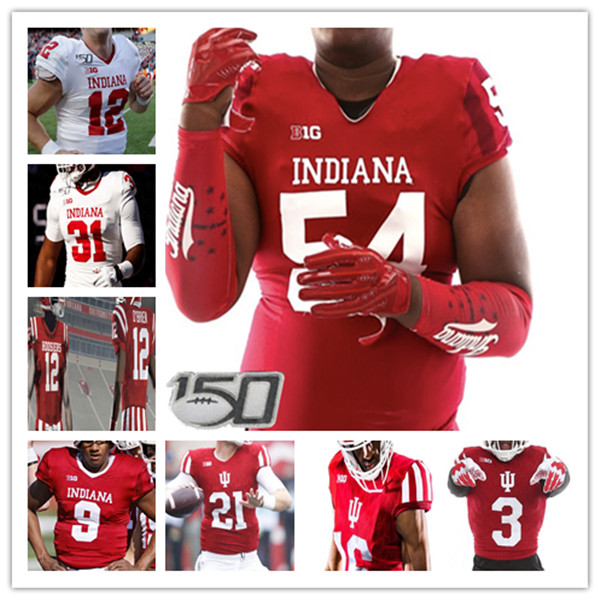 

Custom Indiana Hoosiers College Jersey Football Michael Penix Jr. Stevie Scott III Whop Philyor Jamar Johnson Ty Fryfogle Tiawan Mullen, Men red