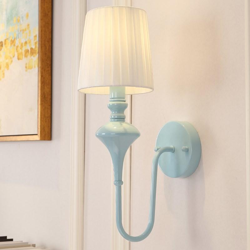 

American bedside wall lamp living room bedroom wall lamp North Europe originality simple modern bedroom study office work