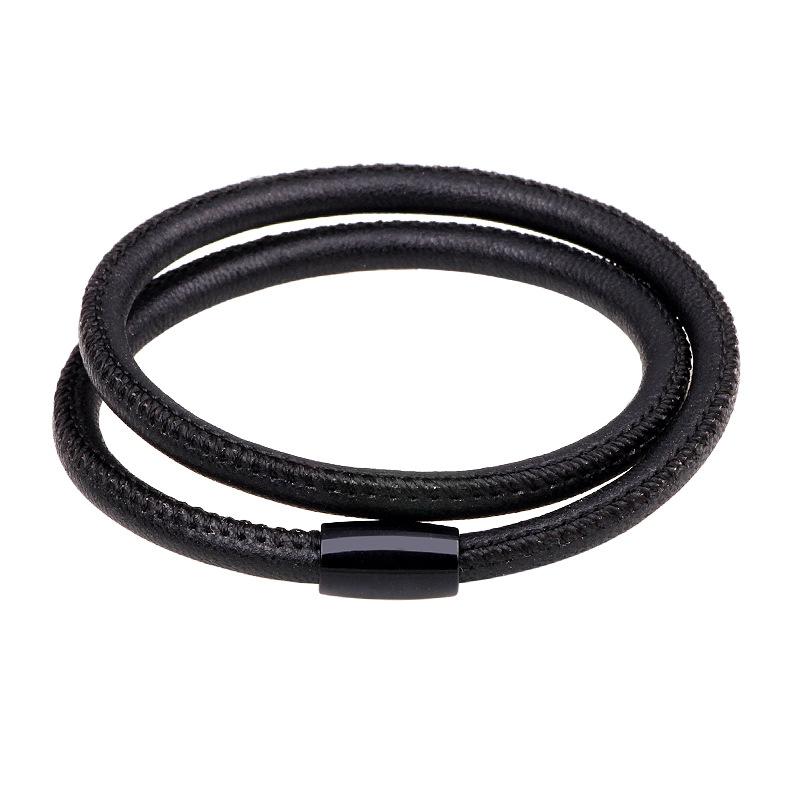 

Charm Bracelets Fashion Men Wrap Bracelet Jewelry Leather Men's Boyfriend Hand Accessories For Christmas Gift TJ-74