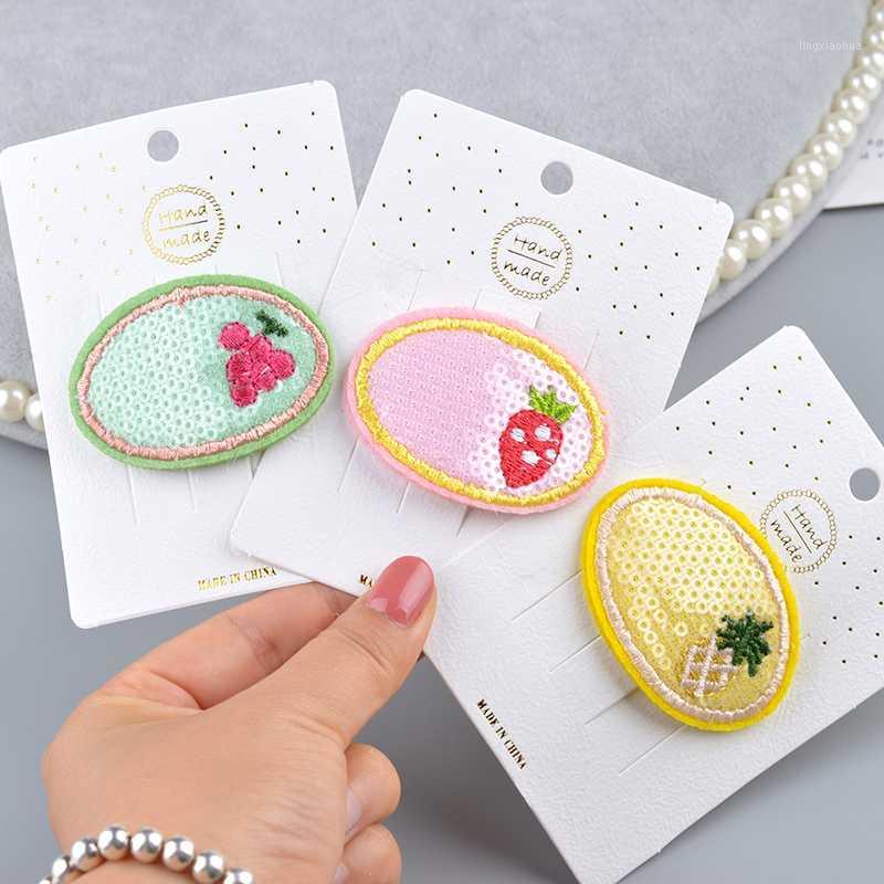 

2020 Hot Sale Children Girl New Hair Clips Shiny Cute Fruit Safety Barrettes BB Clip Little Girls Gifts Kids Hair Accessories1