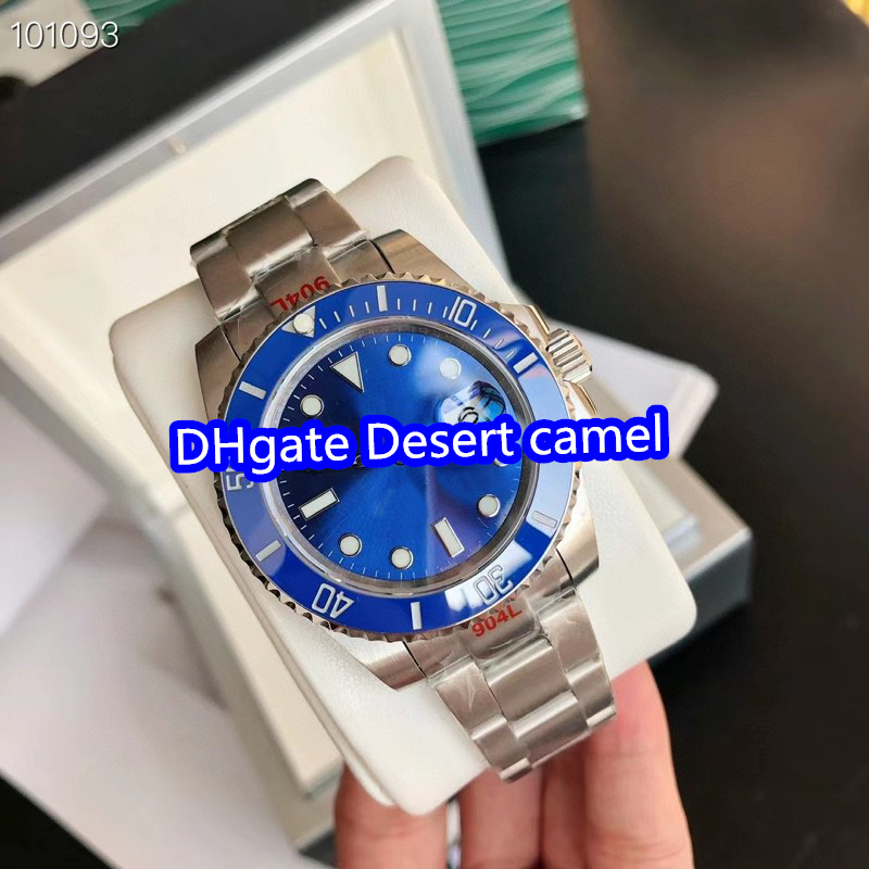 

6 style top quality men's watches sapphire 40mm 904L automatic mechanical watch 2813 Asian movement ceramic ring famous brand waterproof watch-E15
