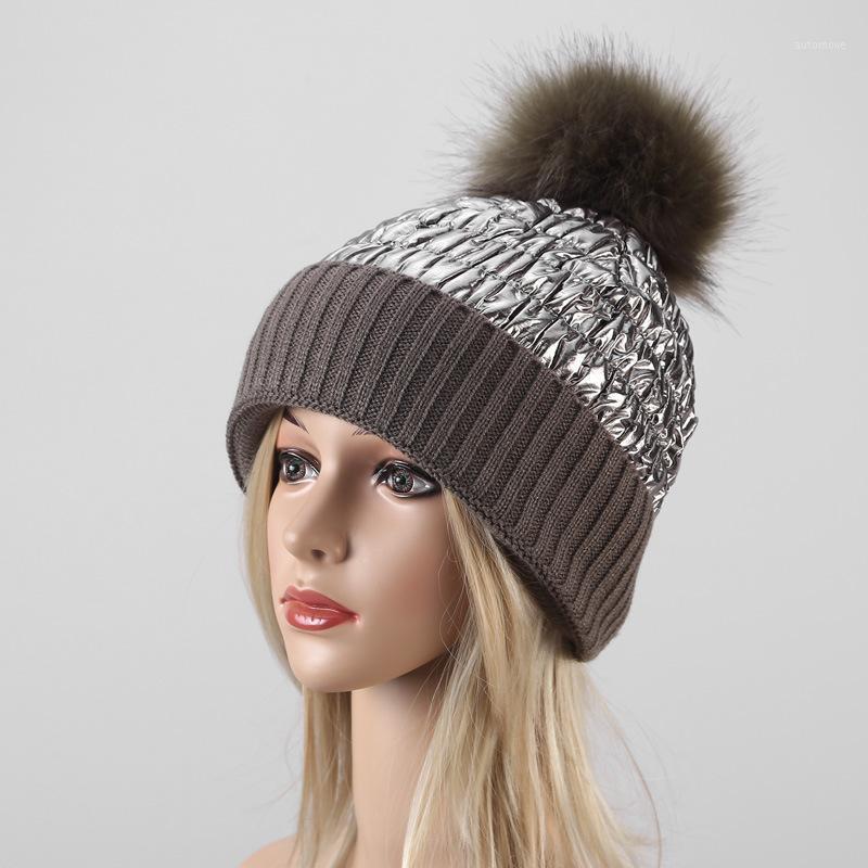 

Winter Brand Female Fur Pom Poms hat Winter Hat For Women Girl 's Knitted Beanies Cap Thick Women Skullies Beanies1, Black