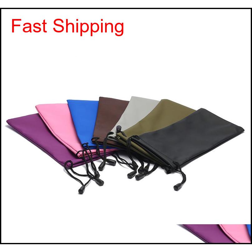 

New Fashion Eyeglasses Bag Colorful Fiber Bag Soft Glasses Case Sunglasses Pouch Shipping 100Pcs/Lot 17.5*9Cm Msagd