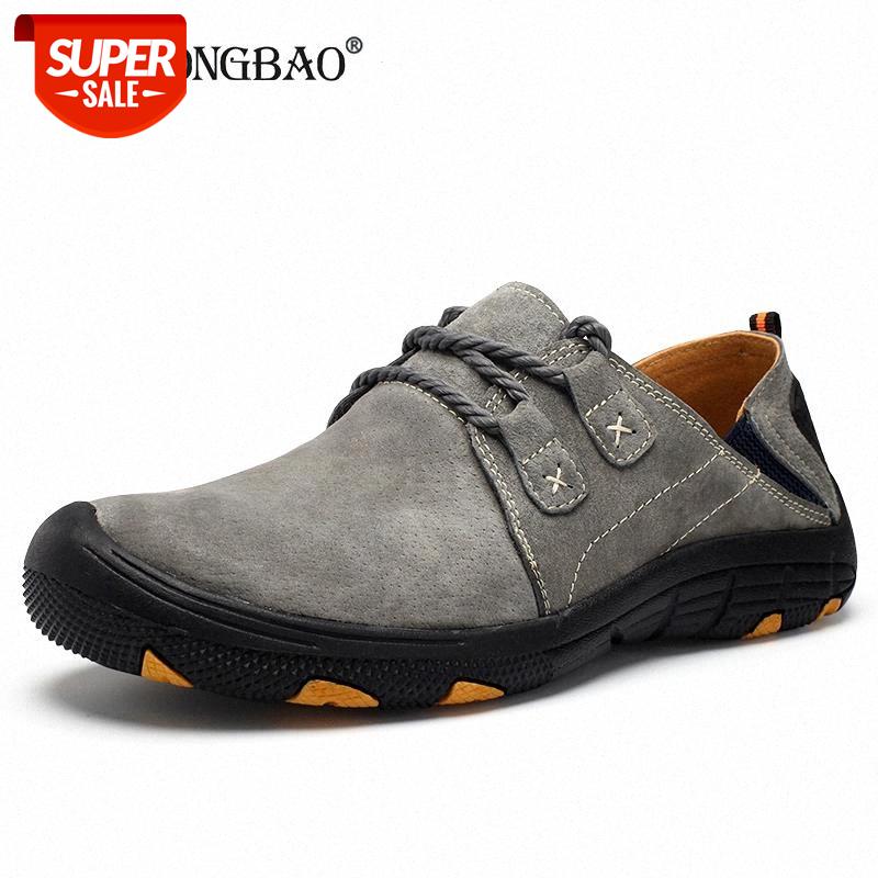 

New Genuine Leather Casual Shoes Suede Men Shoes Men Loafers Walking Zapatos sneakers Breathable Outdoor Training 38-48 #Kh1q, Beige