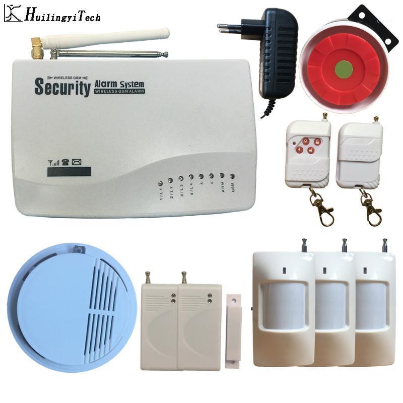 

Wireless GSM Alarm System Dual Antenna Home Alarm Burglar Protect System Detector Russian English Voice Security Home GSM1